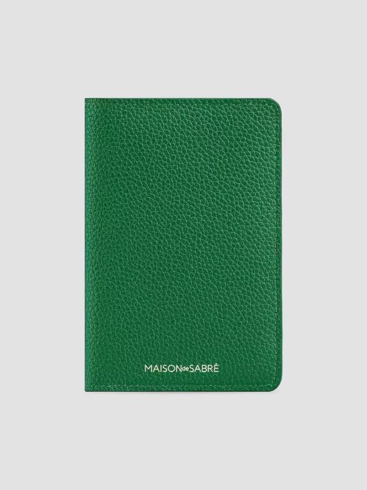 Maison de Sabre emerald green passport holder