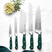 Wusthof Classic kitchen knives with green Fresh Rosemary handles