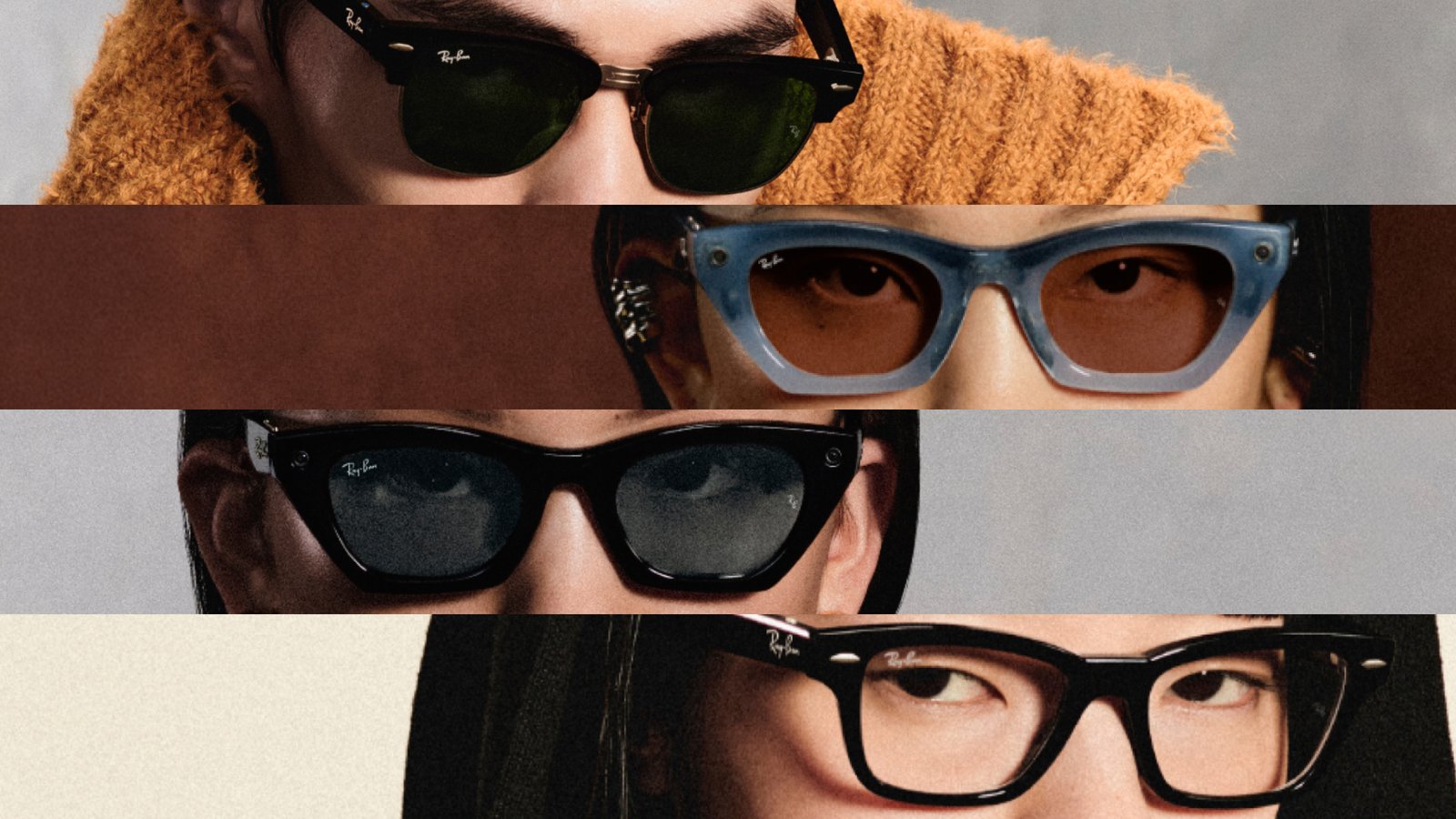 Close-up of Ray-Ban Meta AI glasses, representing Meta and the rise of AI agents and smart technology